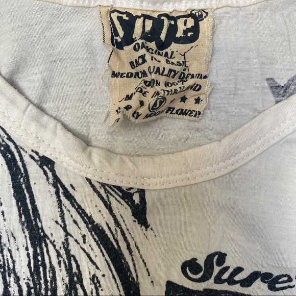 Sure Ladies 100% Cotton Beatles Graphic Tee Cap Sleeves and Crew Neck - Picture 3 of 5